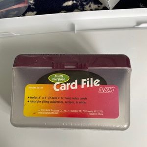 Index card boxes